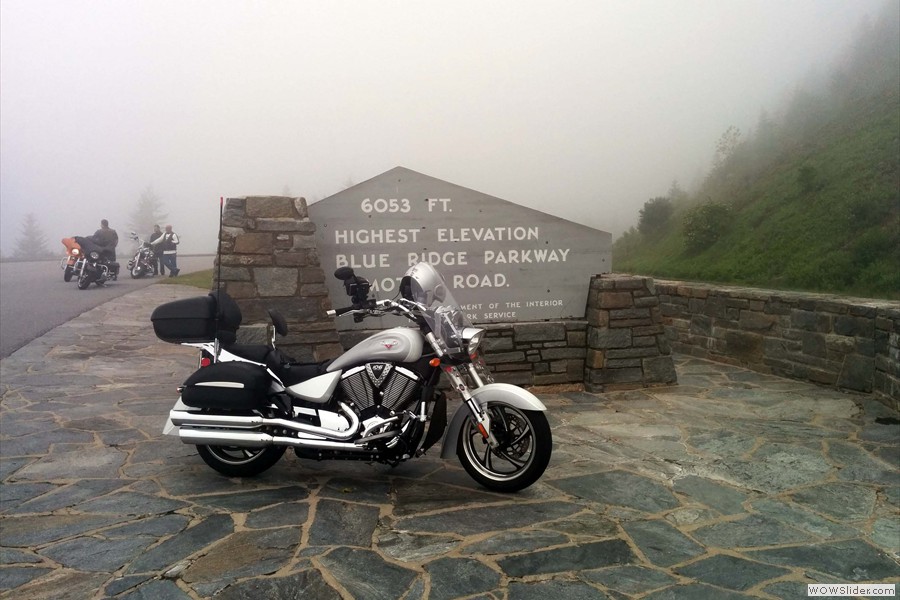 Blue Ridge Mountian Parkway - Highest Elevation - June 2014 Blue Ridge Mountian Parkway - Highest Elevation - June 2014